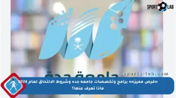 «فرص مميزة» برامج وتخصصات جامعة جدة وشروط الالتحاق لعام 2024 ماذا تعرف عنها؟